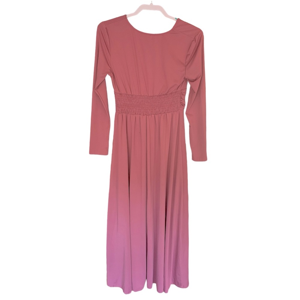 NWOT ANRABESS Small Women's Deep VNeck Long Dress - Picture 9 of 12